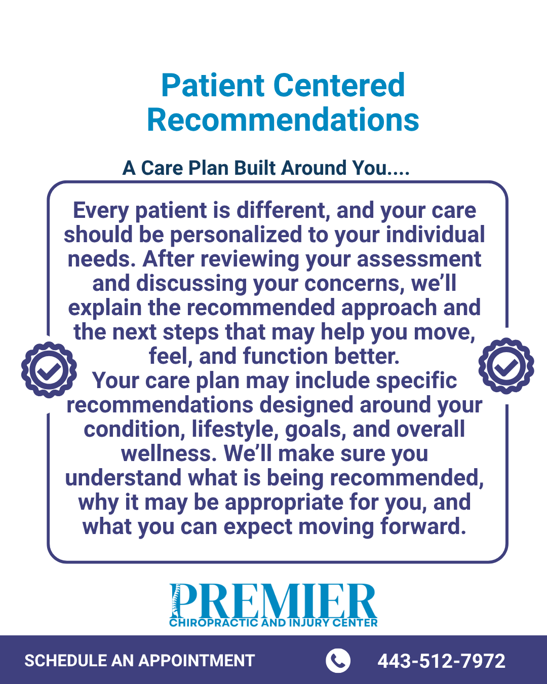 Premier Chiropractic Social Media Carousel Content | Work Sample 5